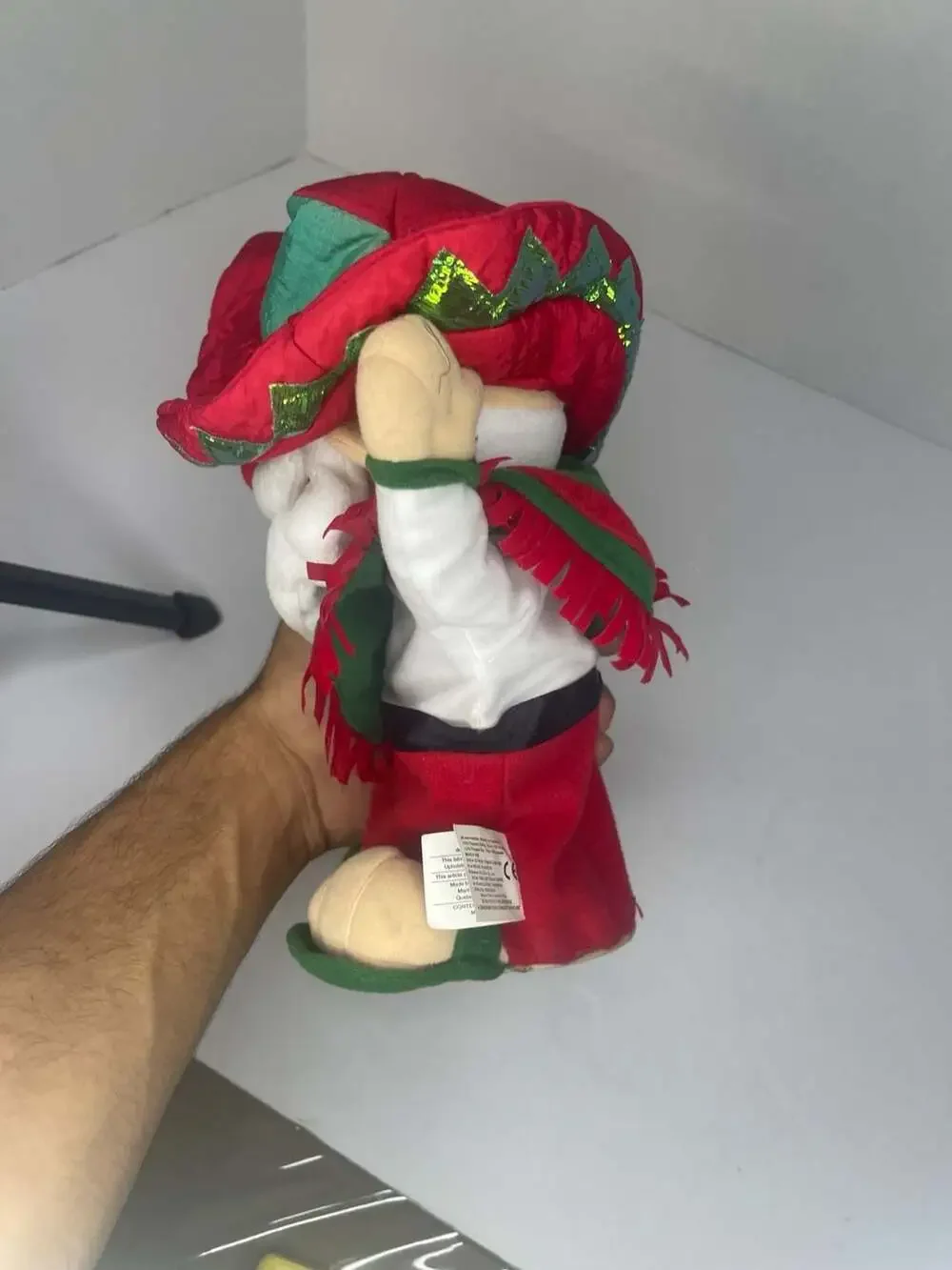 Bestway Toys Vintage Animated Dancing Musical Cowboy Santa Plush Works!